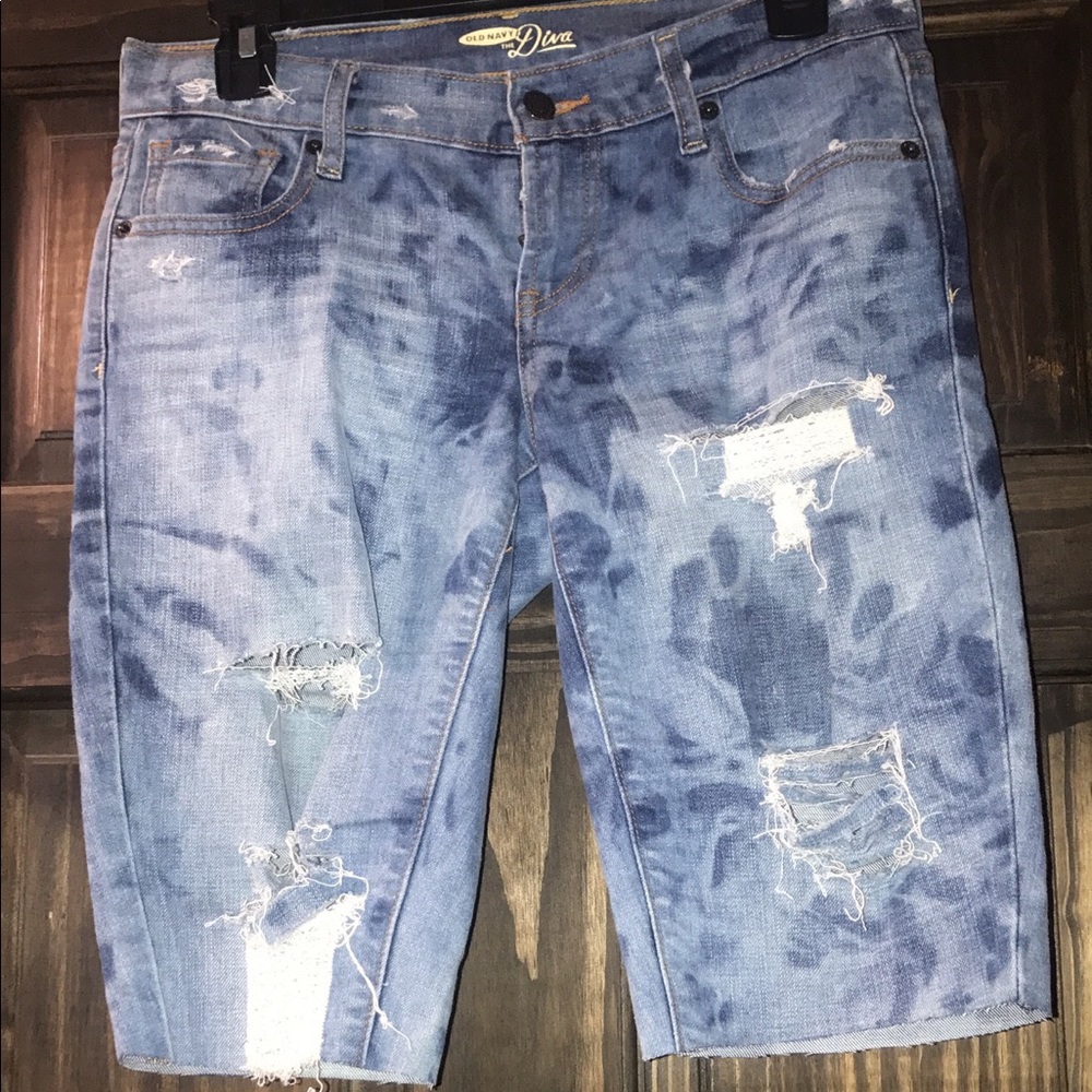 Old Navy Diva Custom cut and acid washed. Size: 2